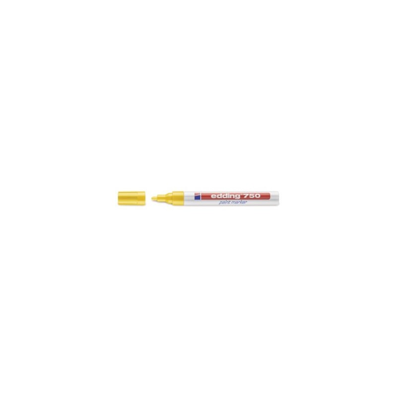 Marqueur peinture pointe conique EDDING jaune - Lot de 10