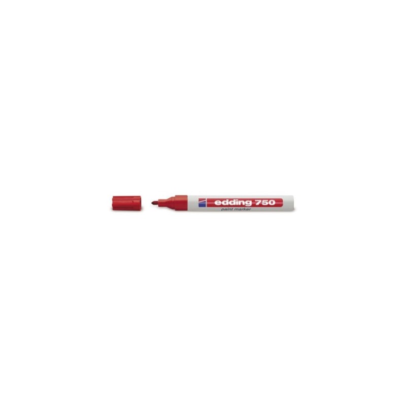Marqueur peinture pointe conique EDDING rouge - Lot de 10