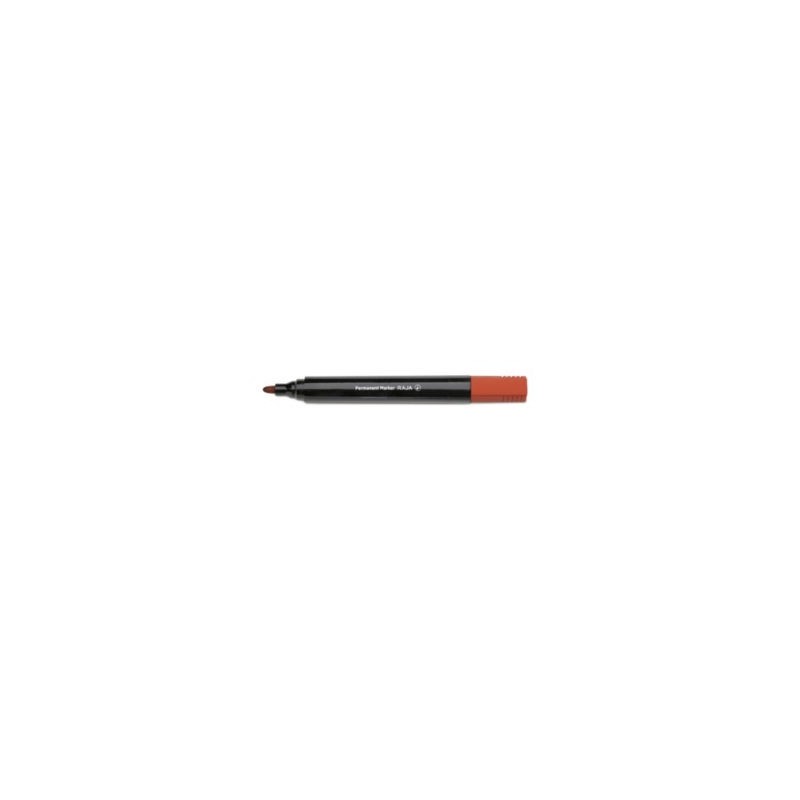 Marqueur permanent pointe conique RAJA rouge - Lot de 10
