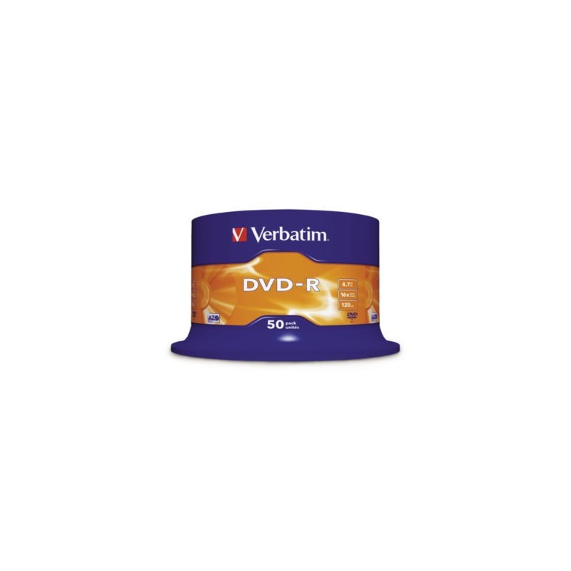 DVD-R 16x VERBATIM - Paquet de 50