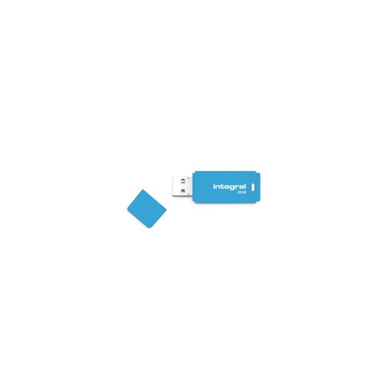 Clé USB 2.0 Neon INTEGRAL 32 GB bleu