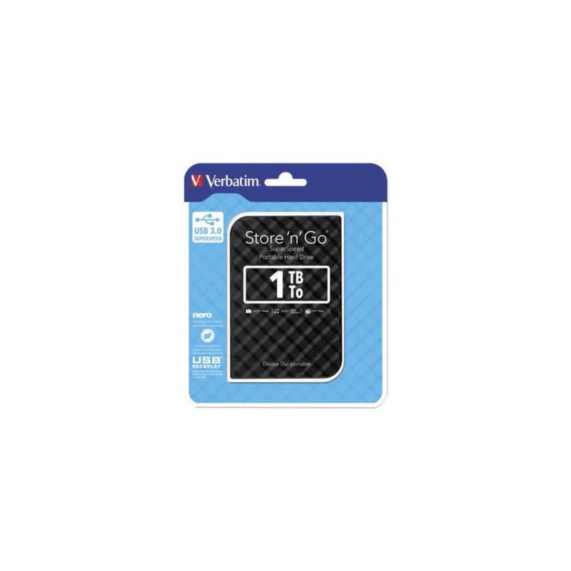 Disque dur portable Store 'n' Go VERBATIM 1 TB