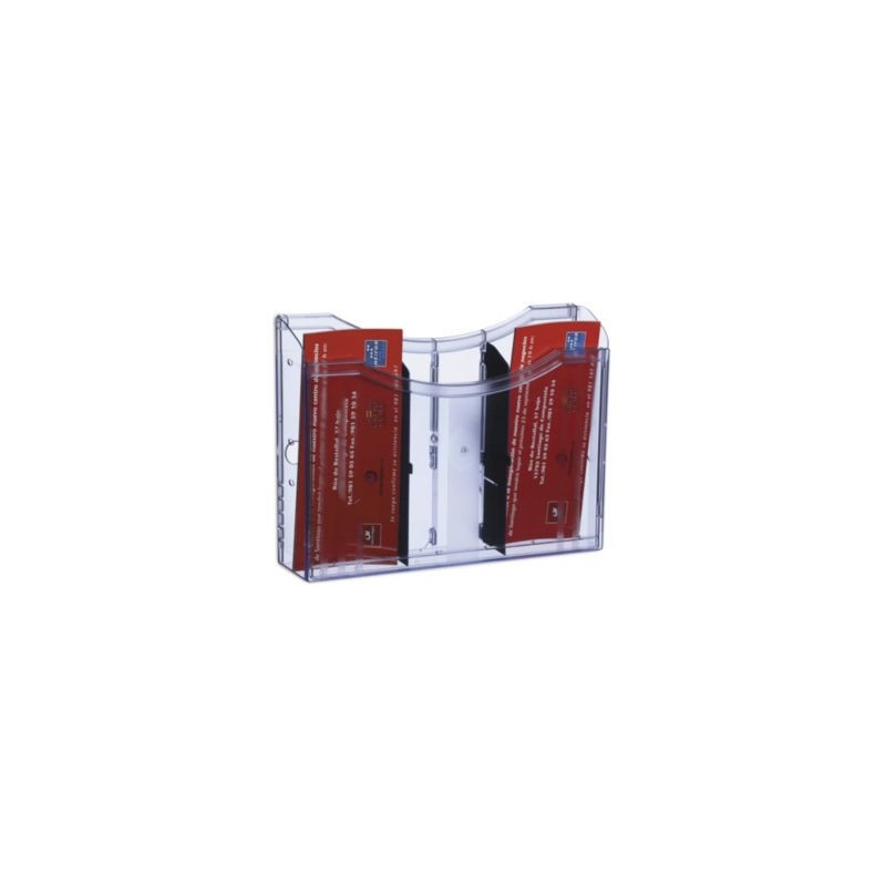 Corbeille murale transparente - Lot de 3