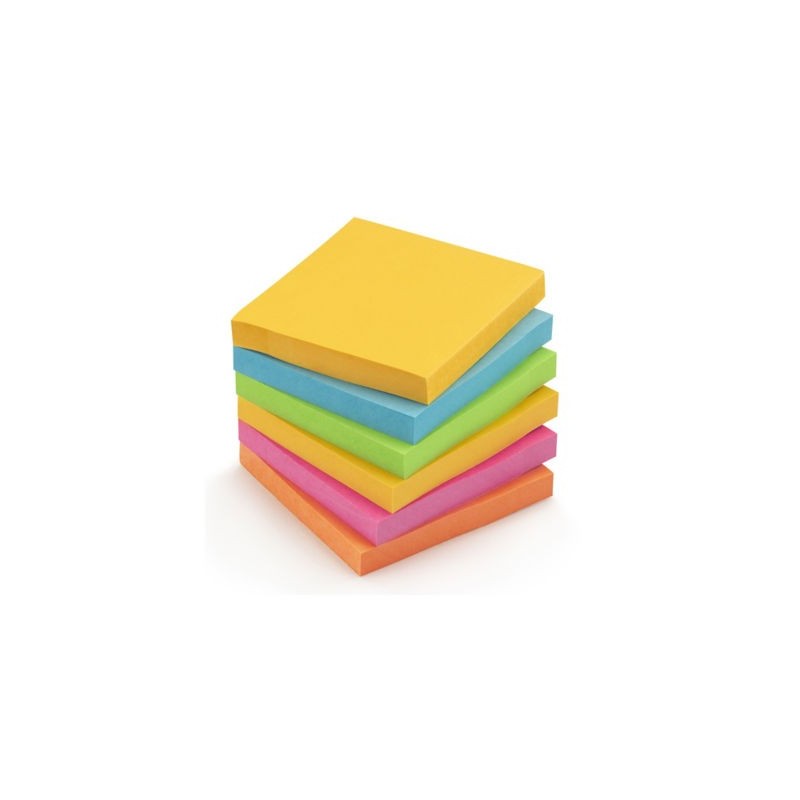 Notes Super Sticky Carnival Post-it® 76 x 76 mm - Lot de 6