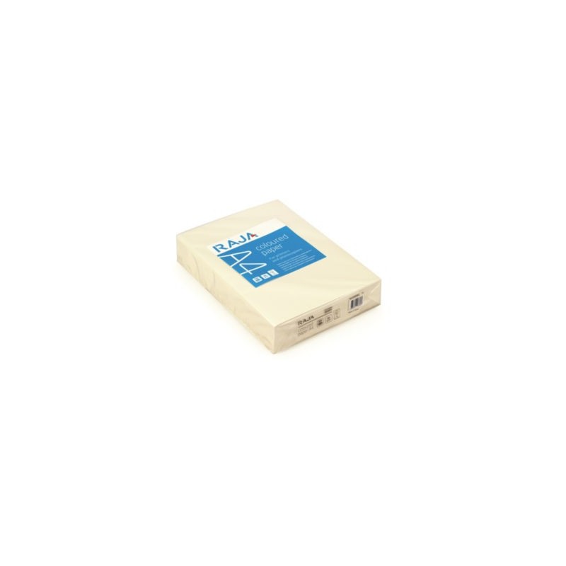 Papier couleur RAJA ivoire pastel A4 80 g/m² - Lot de 5