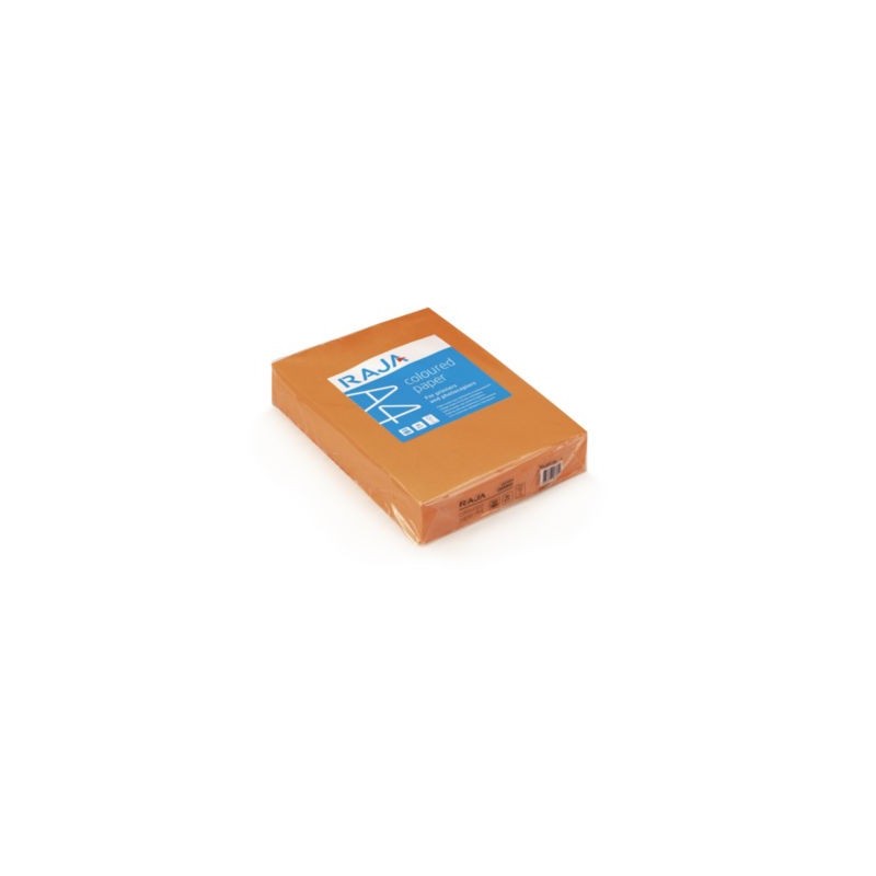 Papier couleur RAJA orange A4 80 g/m² - Lot de 5