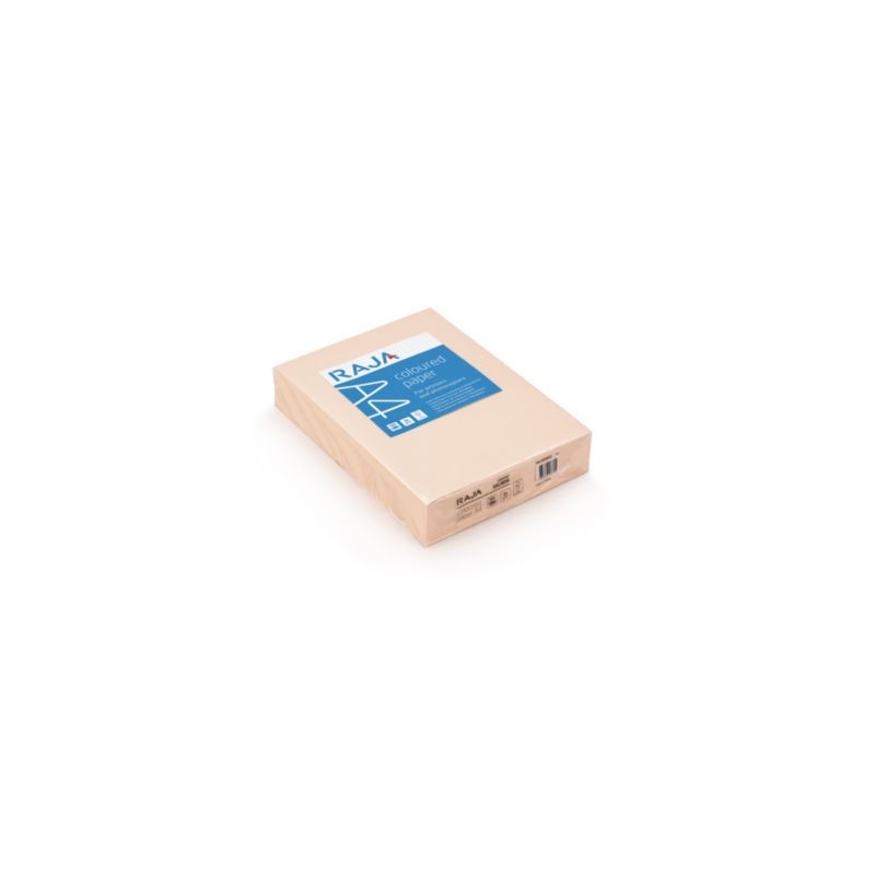 Papier couleur RAJA saumon A4 80 g/m² - Lot de 5