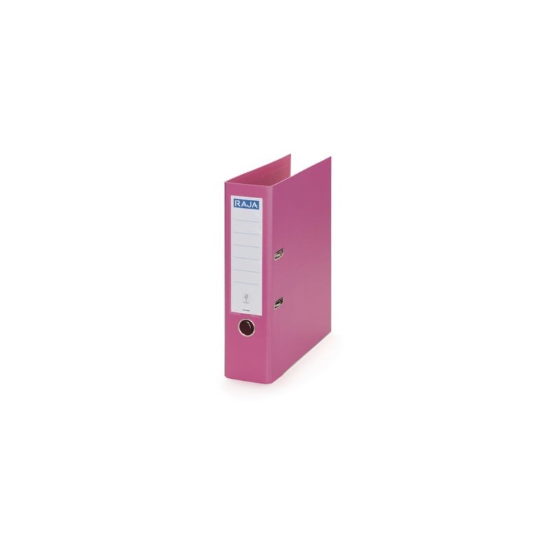 Classeur à levier RAJA dos 8 cm fuchsia - Lot de 10