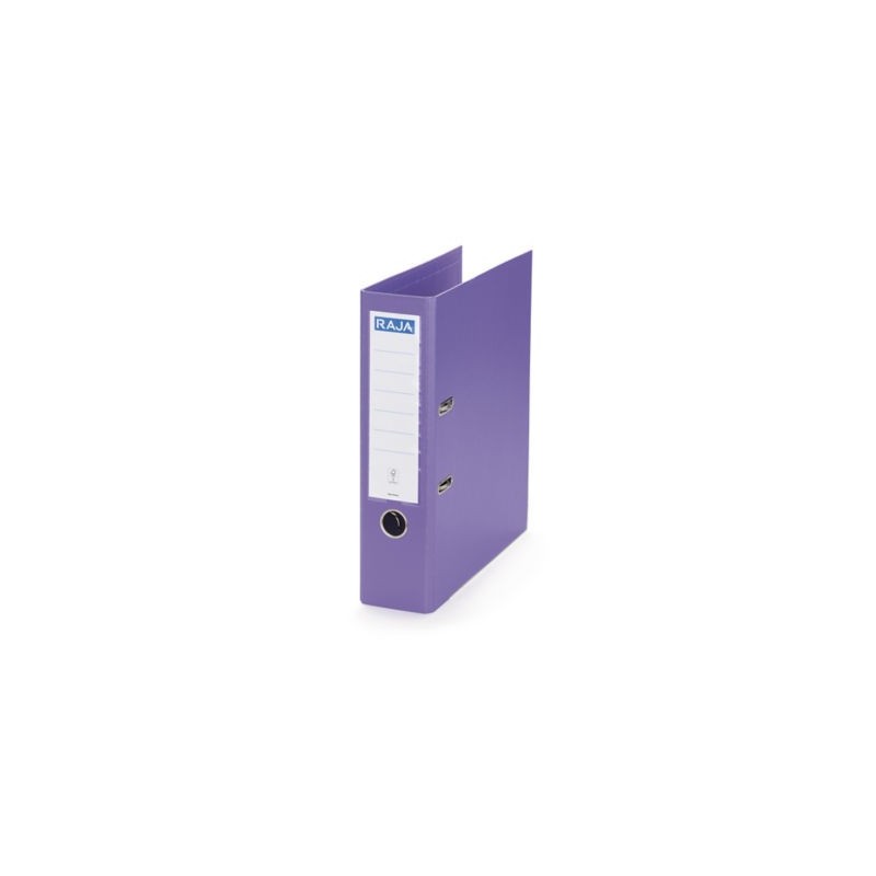 Classeur à levier RAJA dos 8 cm lilas - Lot de 10