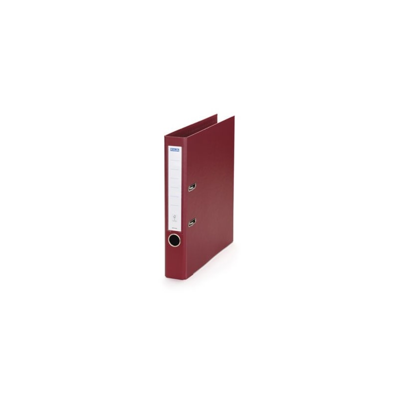 Classeur à levier RAJA dos 5 cm bordeaux - Lot de 10