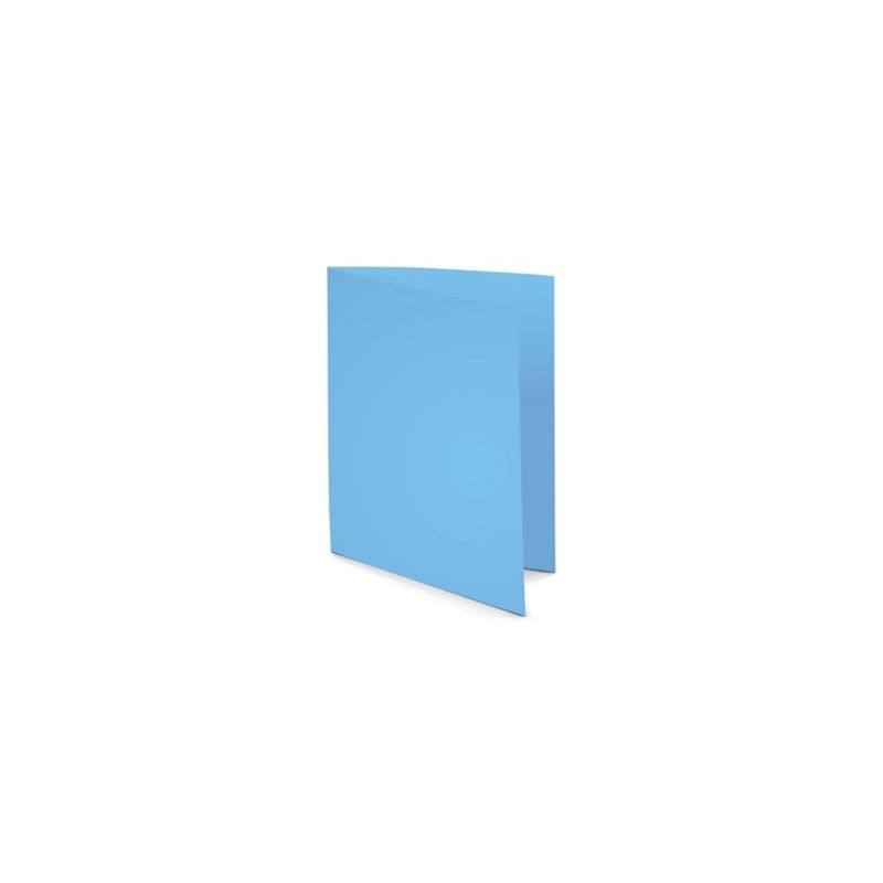 Chemise couleur pastel RAJA 24 x 32 cm bleu foncé 220 g/m² paquet de 100 - Paquet de 100