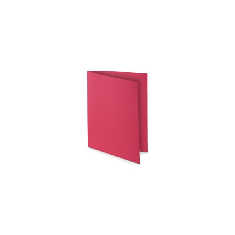 Chemise couleur vive RAJA 24 x 32 cm groseille 220 g/m² paquet de 100 - Paquet de 100