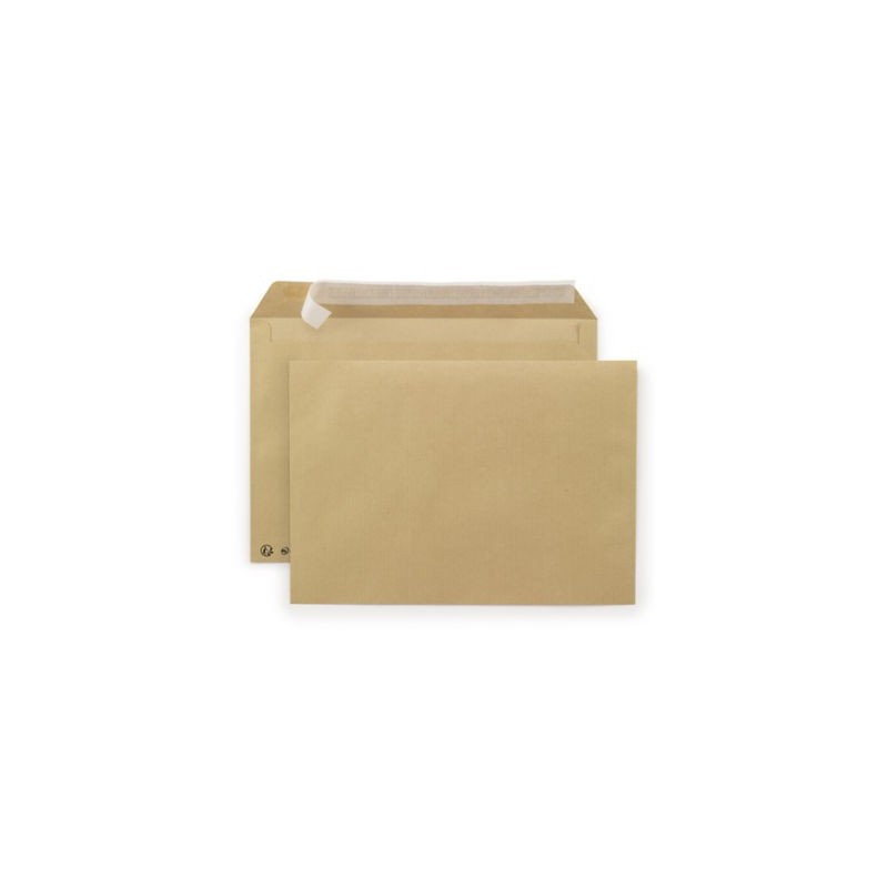 Enveloppe commerciale brune qualité 90 g/m² RAJA sans fenêtre C4 - 229 x 324 mm - Paquet de 250
