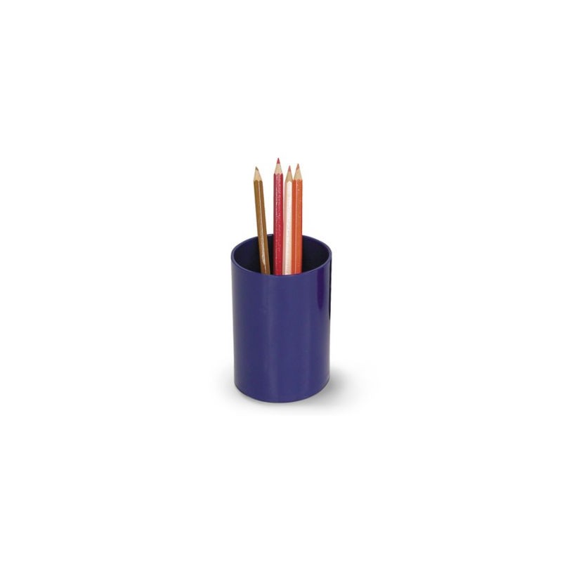Pot à crayons recyclé RAJA bleu - Lot de 2