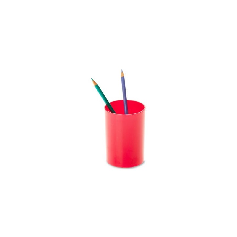 Pot à crayons recyclé RAJA rouge - Lot de 2