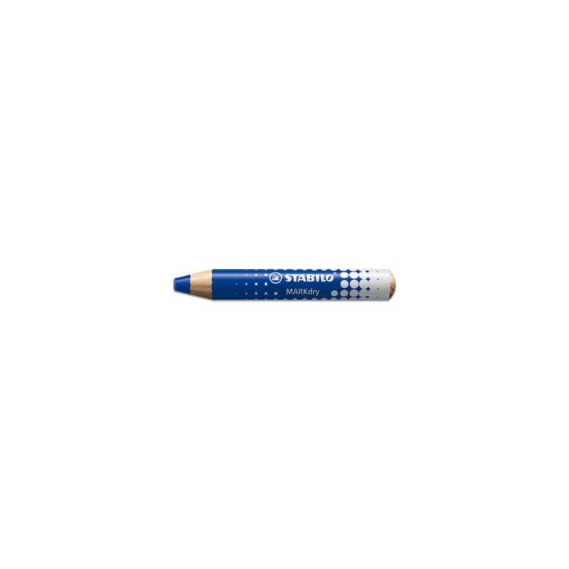 Crayon marqueur MARKdry STABILO bleu - Lot de 5