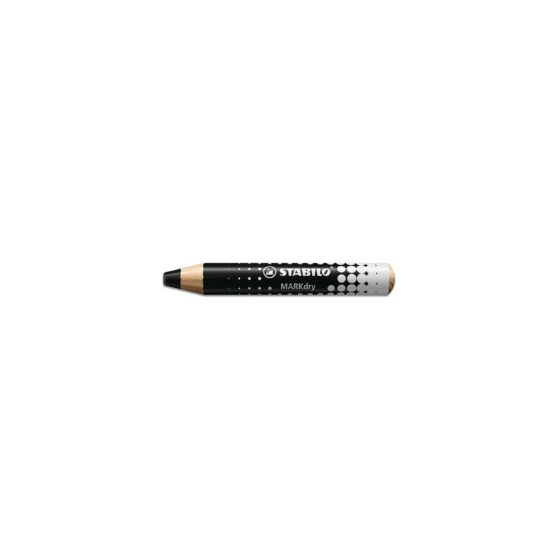 Crayon marqueur MARKdry STABILO noir - Lot de 5