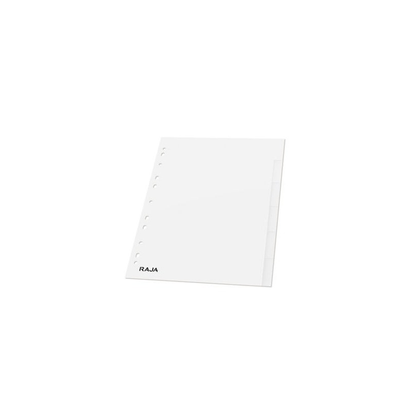 Intercalaire polypropylène 120 microns RAJA 6 touches - Lot de 2