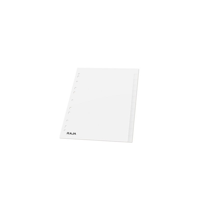 Intercalaire polypropylène 120 microns RAJA 12 touches - Lot de 2