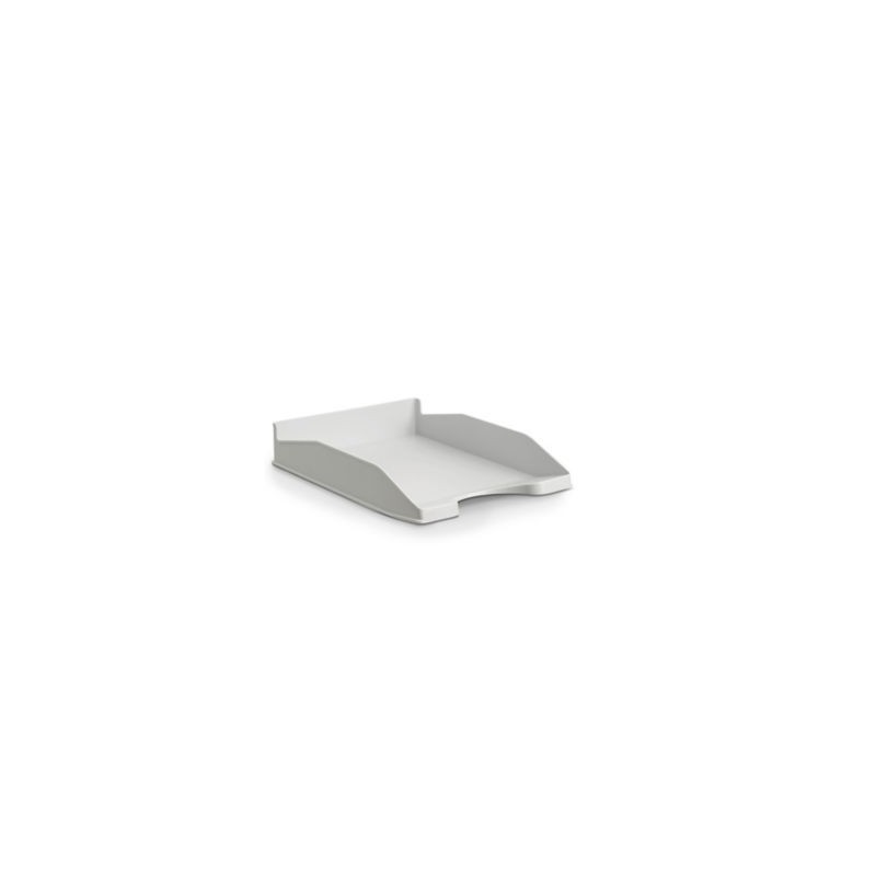 Corbeille à courrier recyclée opaque RAJA gris - Lot de 6