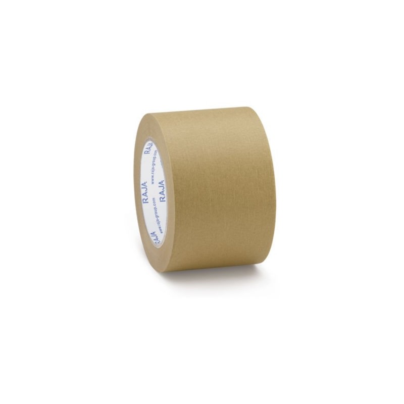 Ruban adhésif en papier kraft RAJA Standard 57 g/m² brun 75 mm x 50 m - Lot de 24
