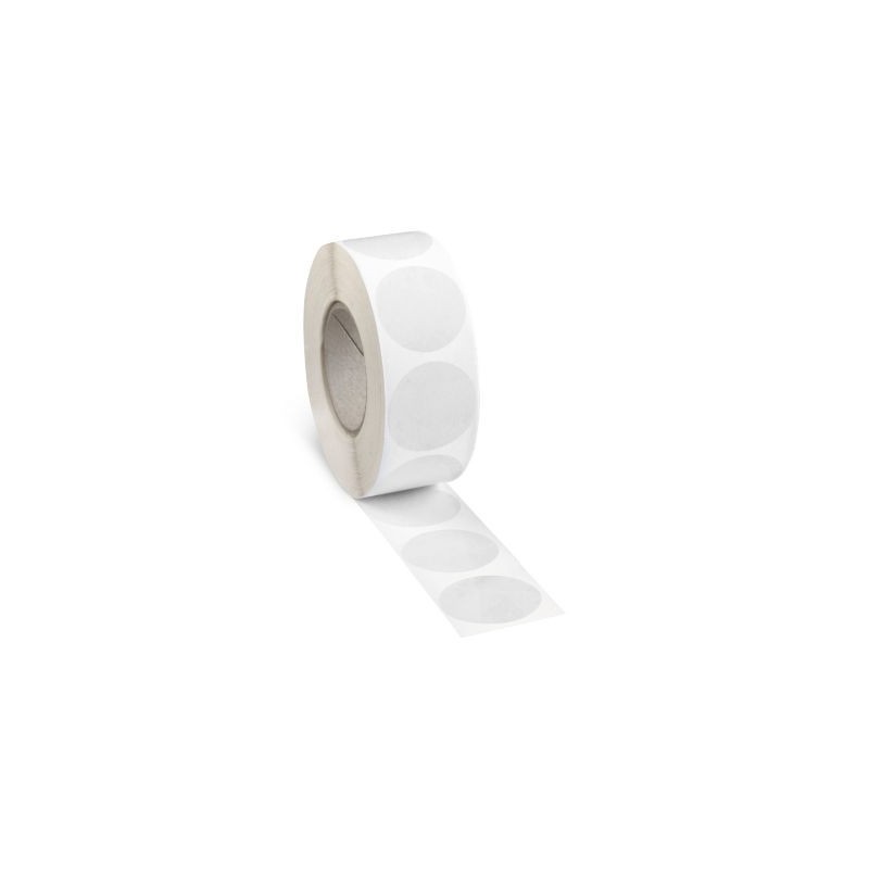 Pastille adhésive transparente en plastique forte adhésivité Ø 30 mm RAJA