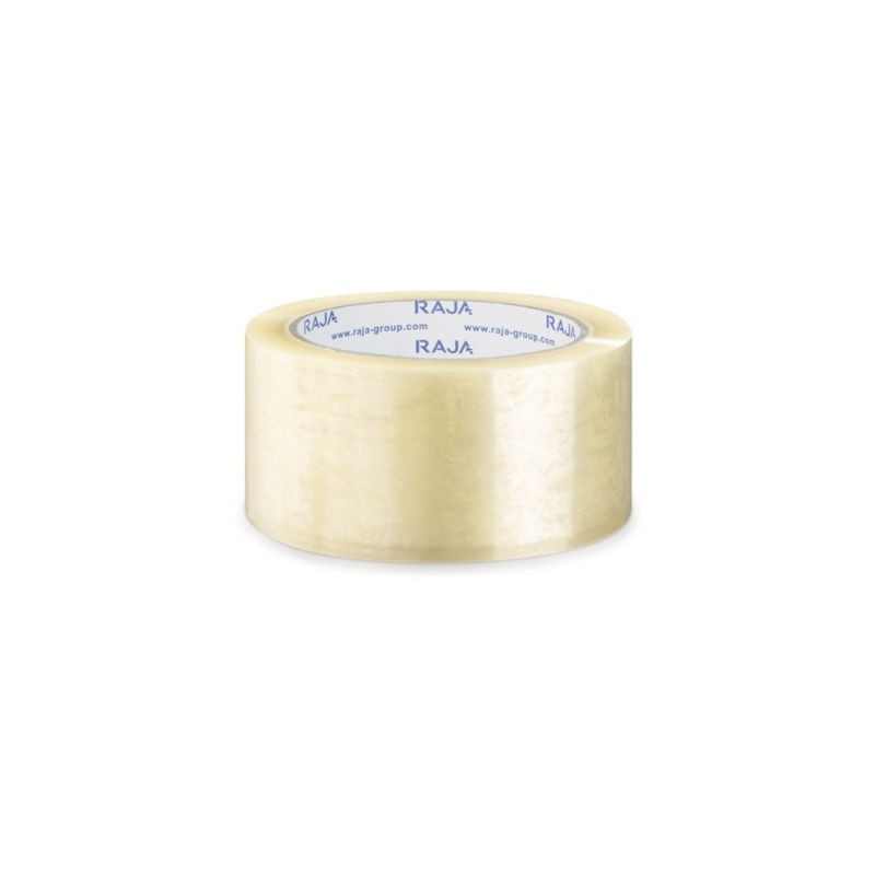 Ruban adhésif polypropylène transparent RAJA Standard, 28 microns 48 mm x 100 m - Lot de 36