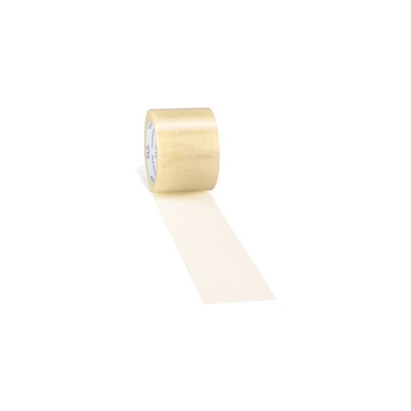 Ruban adhésif polypropylène transparent RAJA Standard, 28 microns 75 mm x 66 m - Lot de 24
