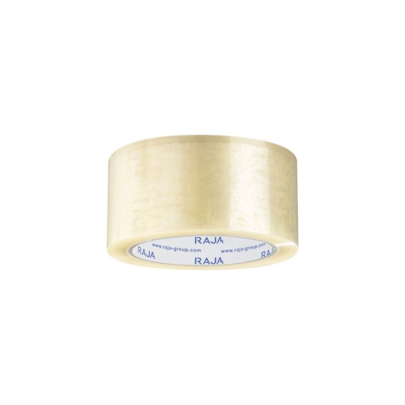 Ruban adhésif polypropylène transparent RAJA Standard, 28 microns 48 mm x 66 m - Lot de 36