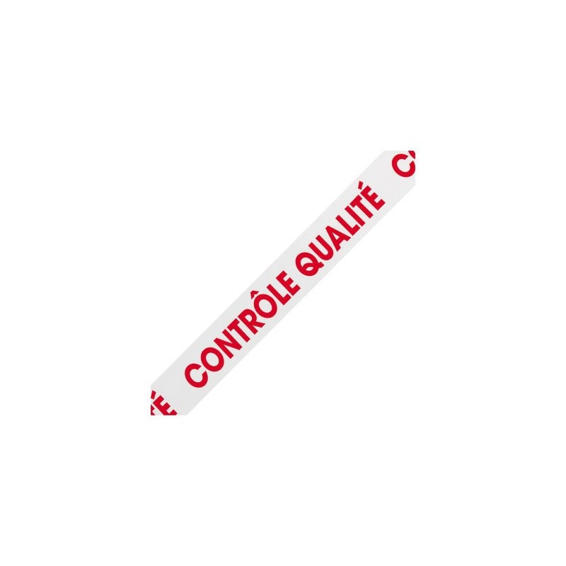 Ruban adhésif CONTROLE QUALITE pour contrôle qualité RAJA 50 mm x 100 m - Lot de 6