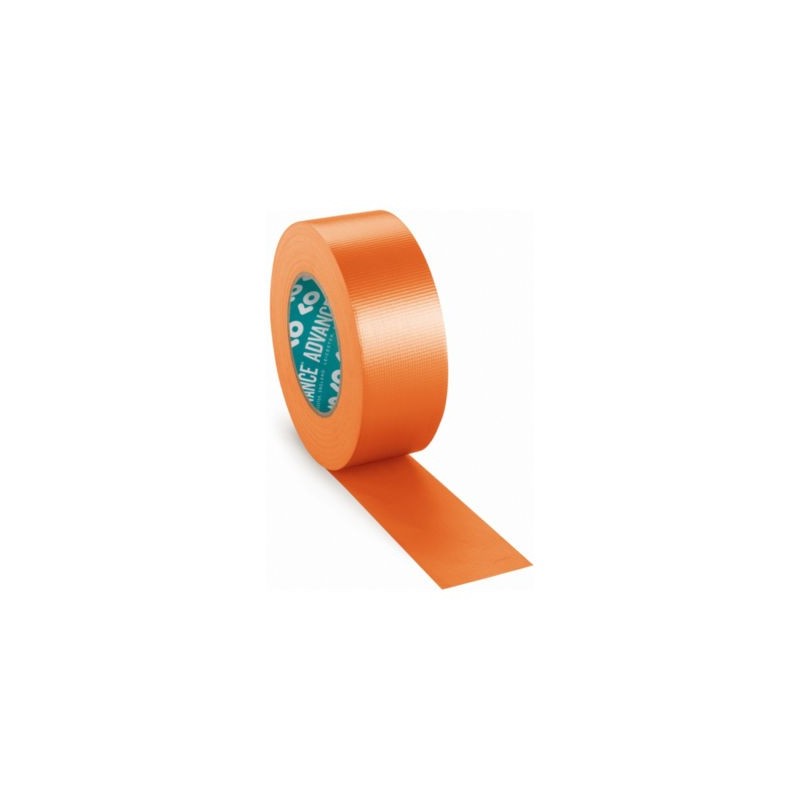 Ruban toile brillante étanche orange ADVANCE 50 mm x 25 m - Lot de 3