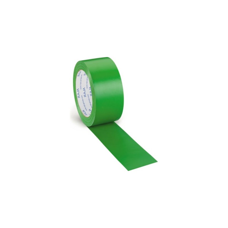 Ruban vinyle de marquage vert RAJA 50 mm x 33 m - Lot de 3