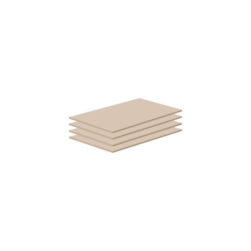 Plateaux en aggloméré 60 cm - Lot de 4