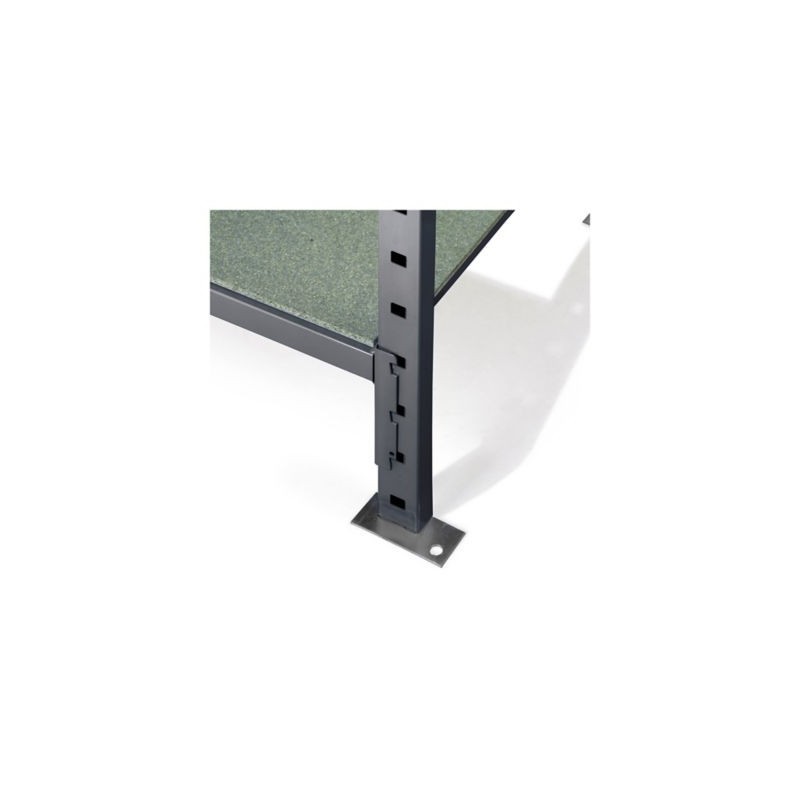 Platine de pied d'échelle pour rayonnage Fliplus