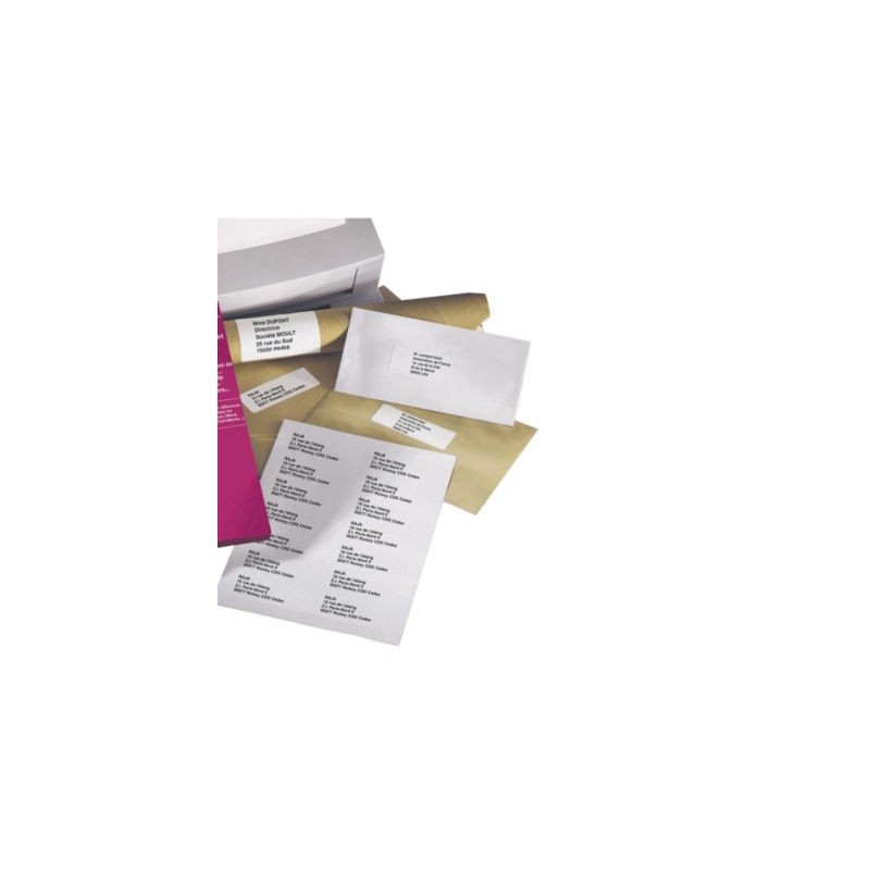 Étiquette d'adressage RAJA 70x37 mm - Paquet de 2400