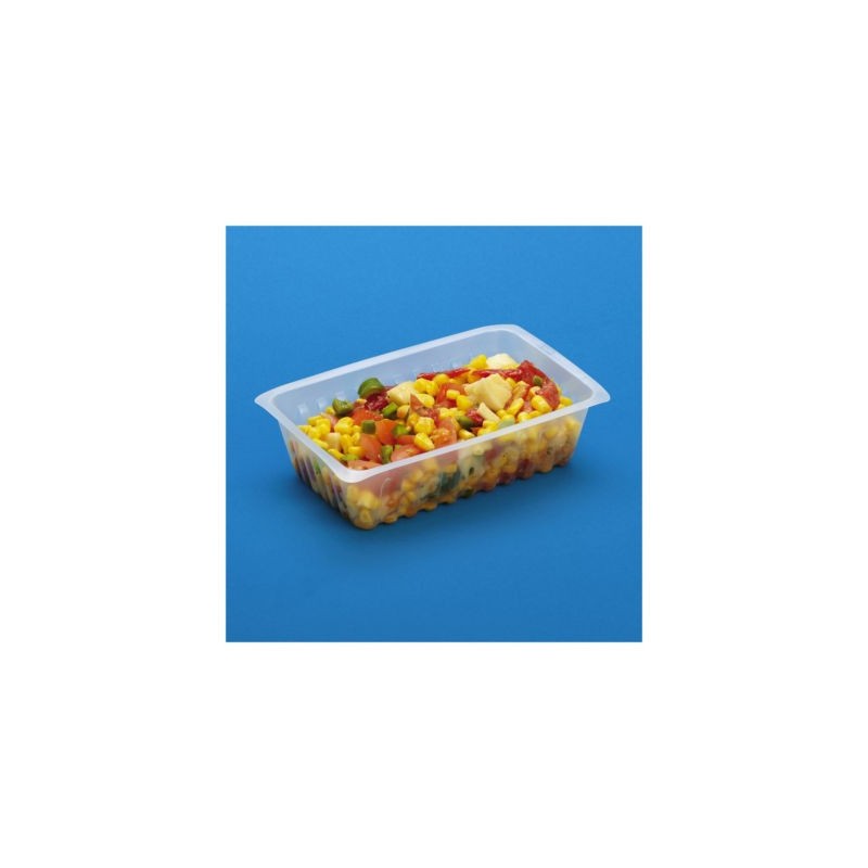 Barquette plastique fond cannelé Caissipack 700 cc - Paquet de 700
