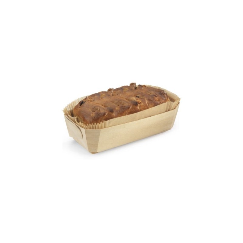 Moule de cuisson en bois 250x115x75 mm - Paquet de 100