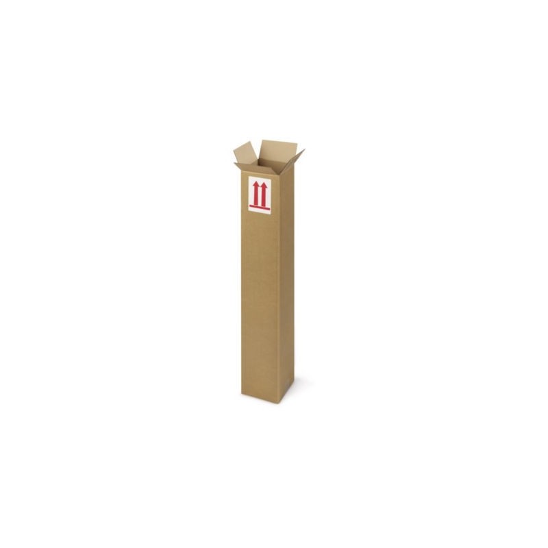 Caisse carton longue simple cannelure RAJA 80x15x15 cm - Lot de 15