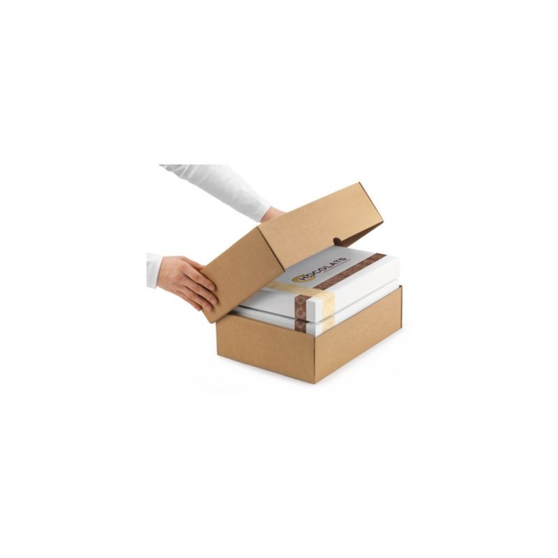 Caisse carton télescopique brune simple cannelure RAJA 33x25x10/18 cm - Lot de 25