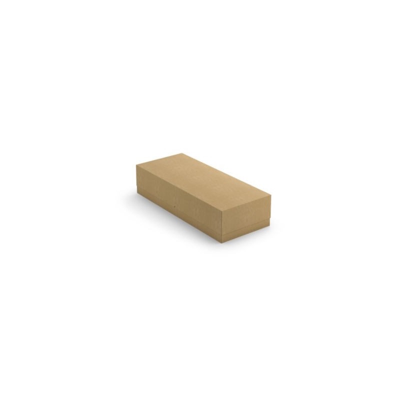 Caisse carton télescopique simple cannelure à montage instantané 120x50x20/35 cm - Lot de 5