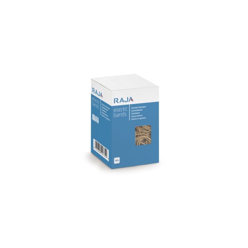 Mini-colis élastiques caoutchouc RAJA 2x120 mm - Paquet de 120 x 6