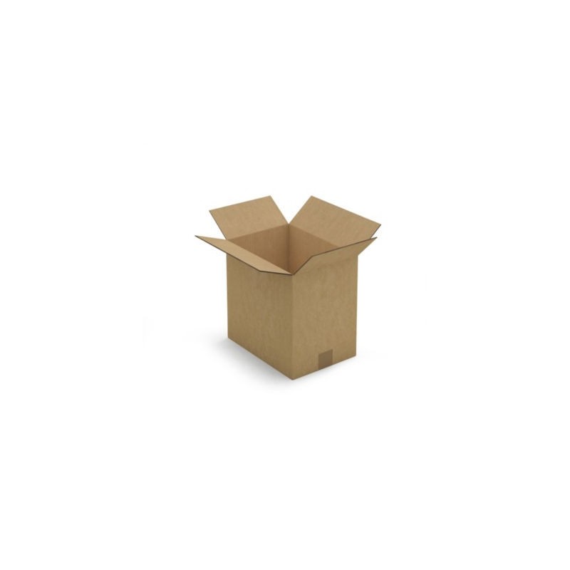 Caisse carton brune double cannelure RAJA 31x22x30 cm - Lot de 15