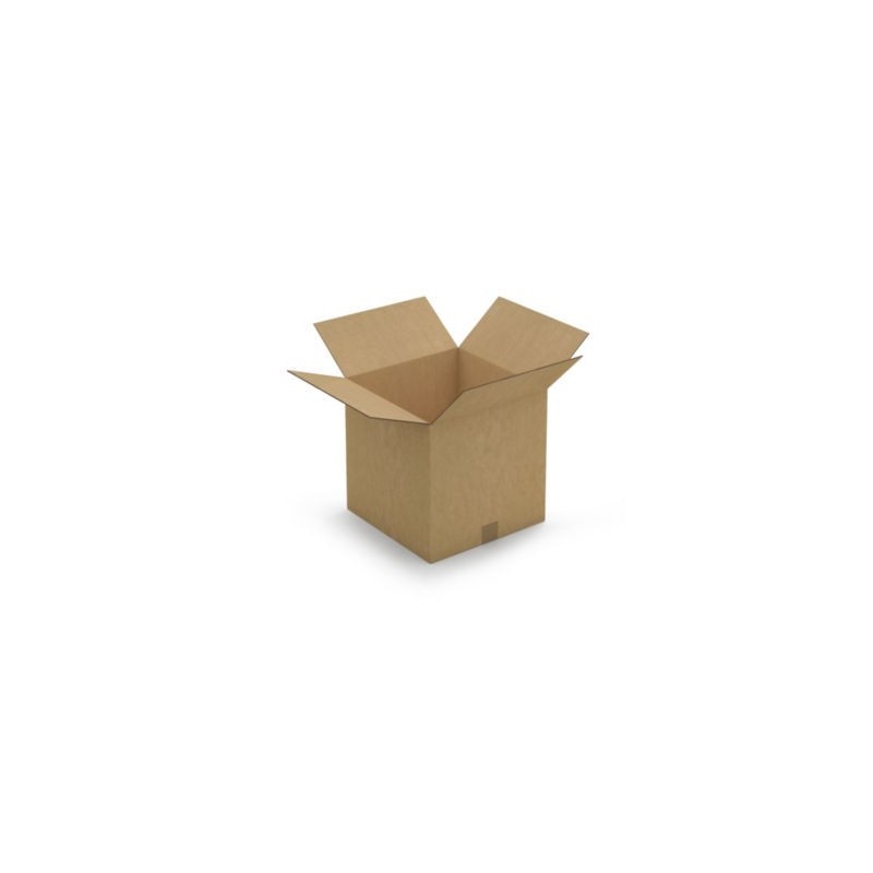 Caisse carton brune double cannelure RAJA 35x35x35 cm - Lot de 15