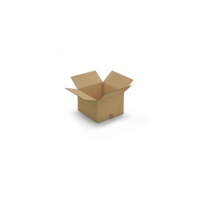 Caisse carton brune double cannelure RAJA 37x35x25 cm - Lot de 15