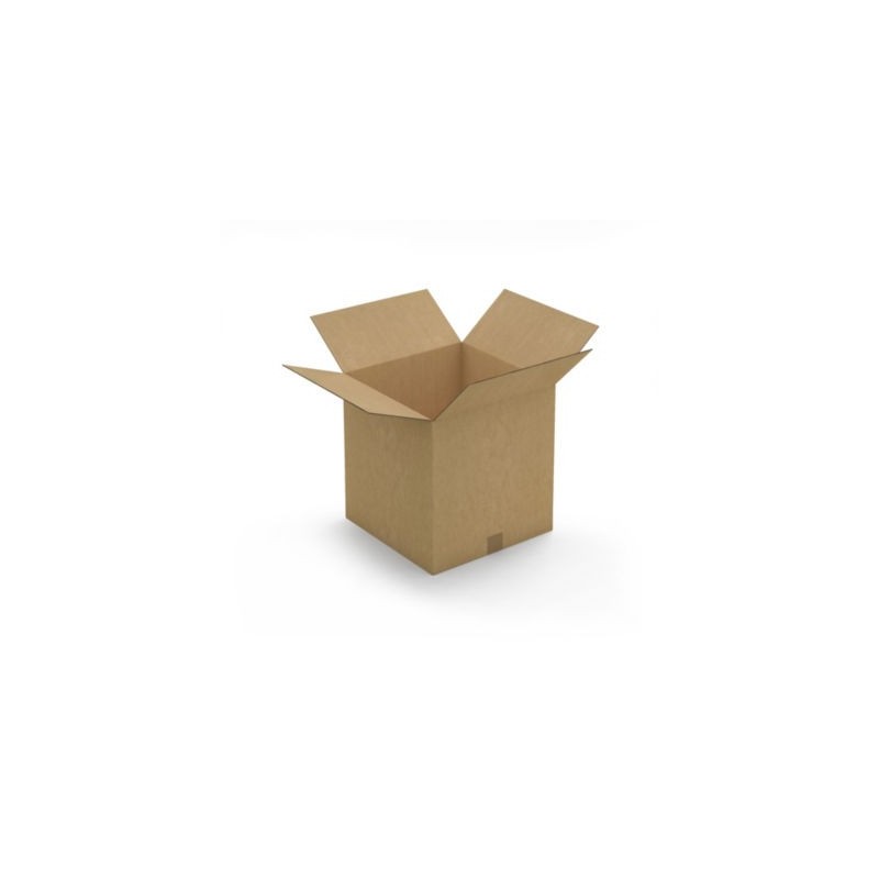 Caisse carton brune double cannelure RAJA 38x38x40 cm - Lot de 10