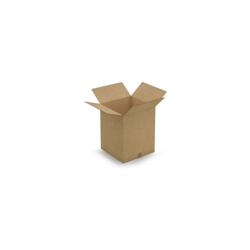 Caisse carton brune double cannelure RAJA 40x40x50 cm - Lot de 10