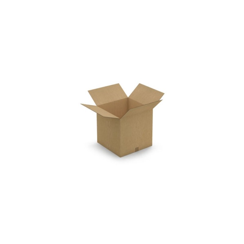 Caisse carton brune double cannelure RAJA 45x45x45 cm - Lot de 10