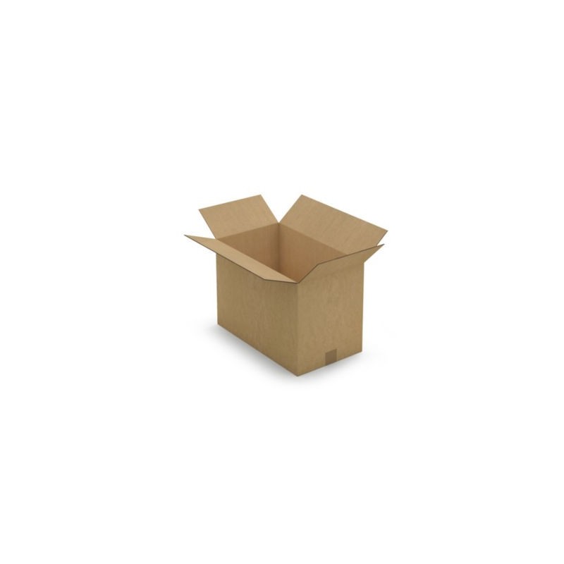Caisse carton brune double cannelure RAJA 48x28x33 cm - Lot de 15