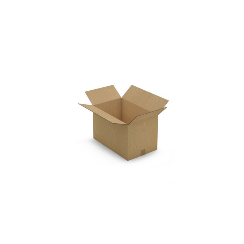 Caisse carton brune double cannelure RAJA 50x31x31 cm - Lot de 15