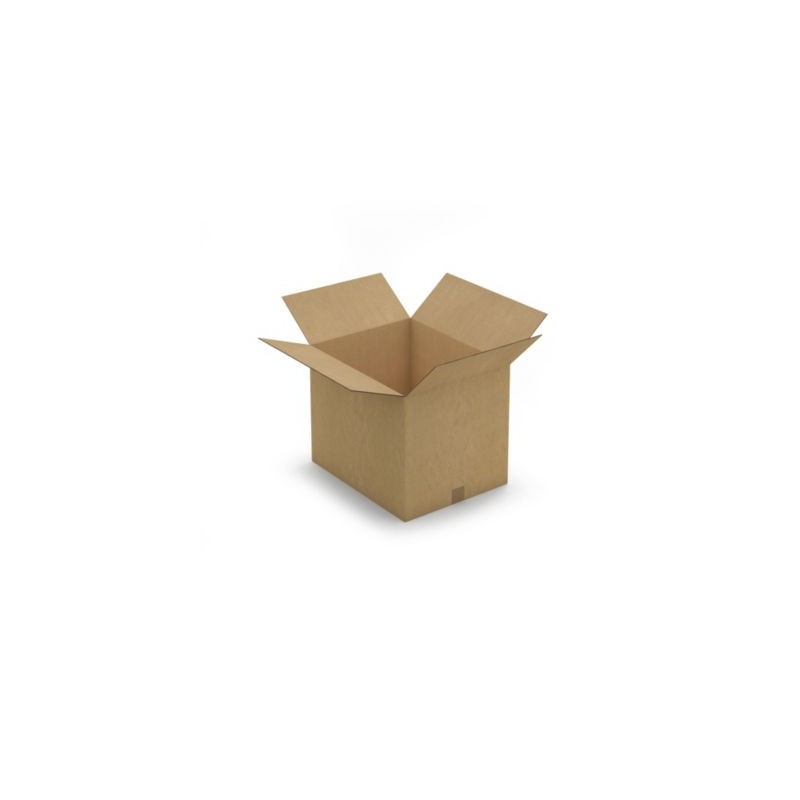 Caisse carton brune double cannelure RAJA 50x40x40 cm - Lot de 10